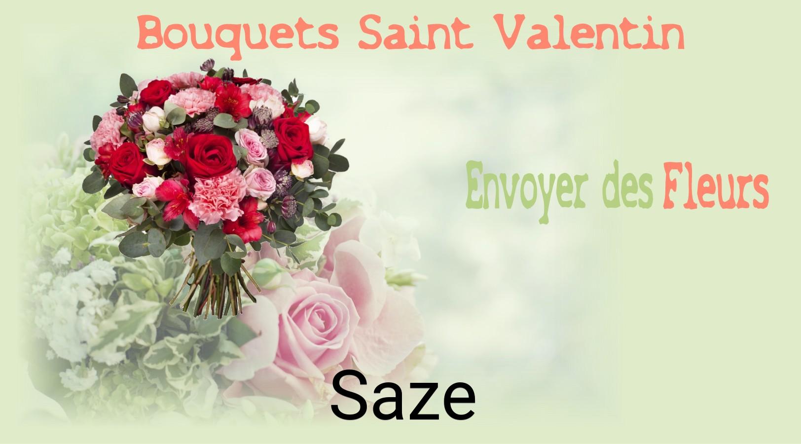 Roses de Saint-Valentin livrées à Saze